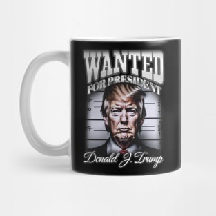 Donald Trump - Wanted For President Vintage Mug